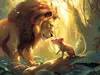Capa da história O leão e o ratinho